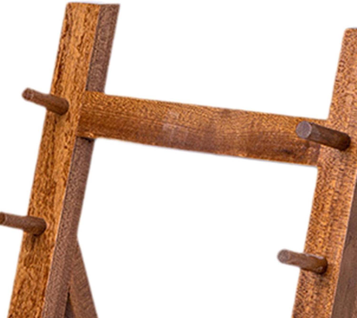 Knife Organizer Rack Kitchen Knife Holder Knife Display Case Wood Knife Display Stand for Cuisine Shop Desktop Dining Table, Brown 4 Layers