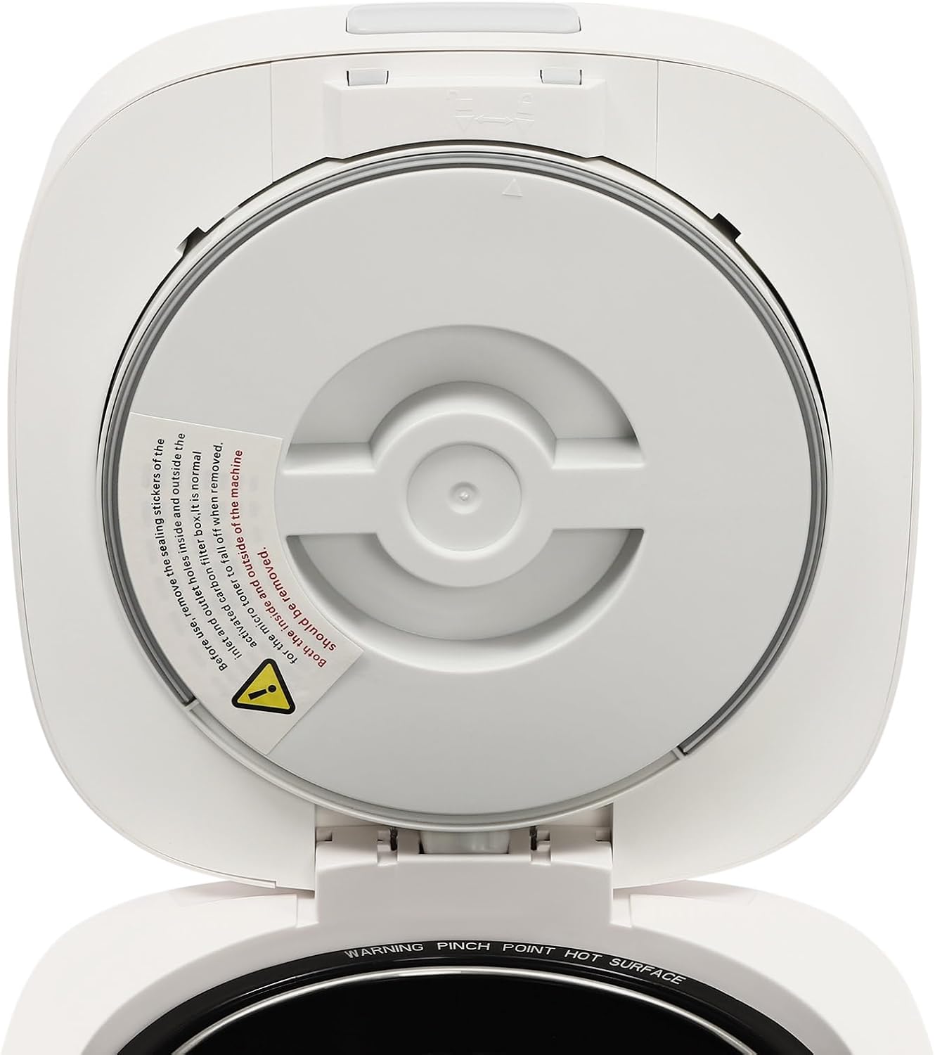 Electric Kitchen Composter, 2.5L Smart Compost Bin Indoor Countertop Composting Machine with LED Display, Activated Car Bon Odorless, Turn Food Waste and Scraps into Fertilizer for Garden Plants