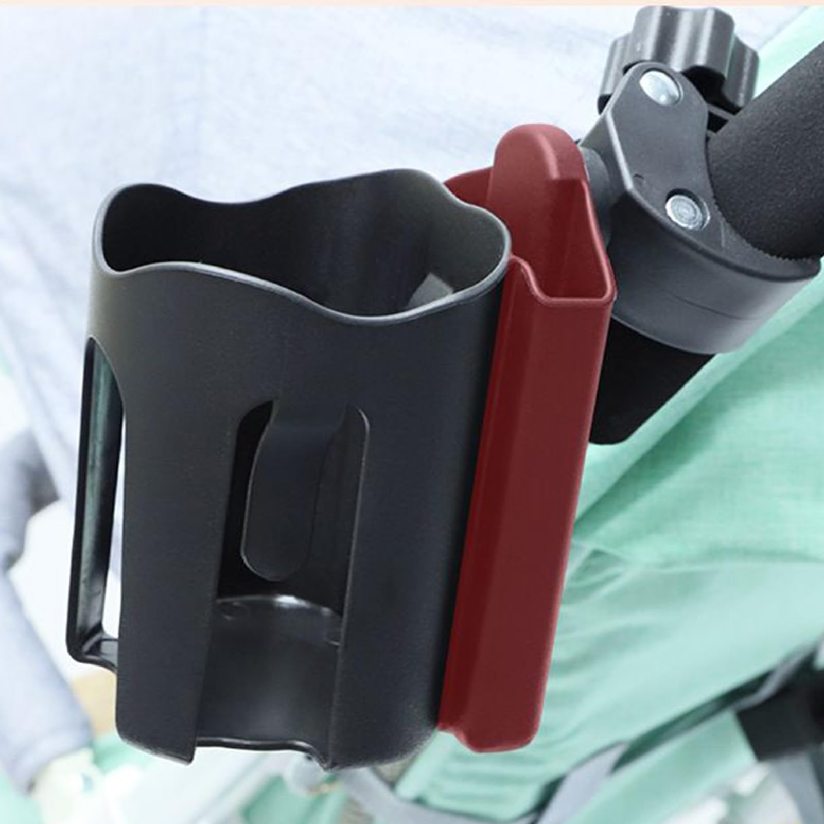 Portabicchieri per Manubrio Portabevande per Passeggino | Antiscivolo Sgancio Rapido Adatto a Supporti da 5-8cm per Viaggio in Sedia a Rotelle Avventure ATV Campeggio Escursioni