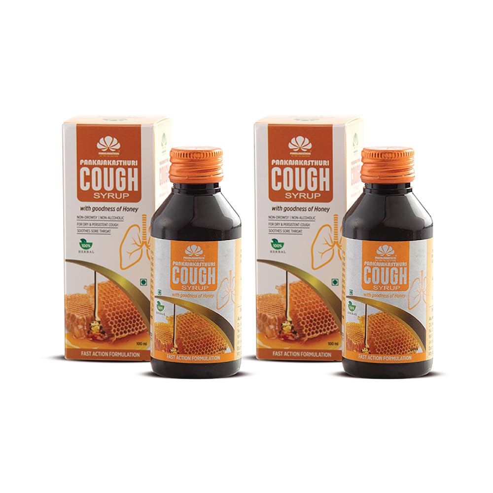 Buy Pankajakasthuri Cough Syrup with Honey 100ml Pack of 2 Online at Low Prices in India