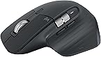 Logitech MX Master 3S - Ratón Inalámbrico Performance con Desplazamiento Rápido, Ergo, 8K DPI, Funciona sobre Cristal, Clics Silenciosos, USB-C, Bluetooth, Windows, Linux, Chrome - Gris oscuro