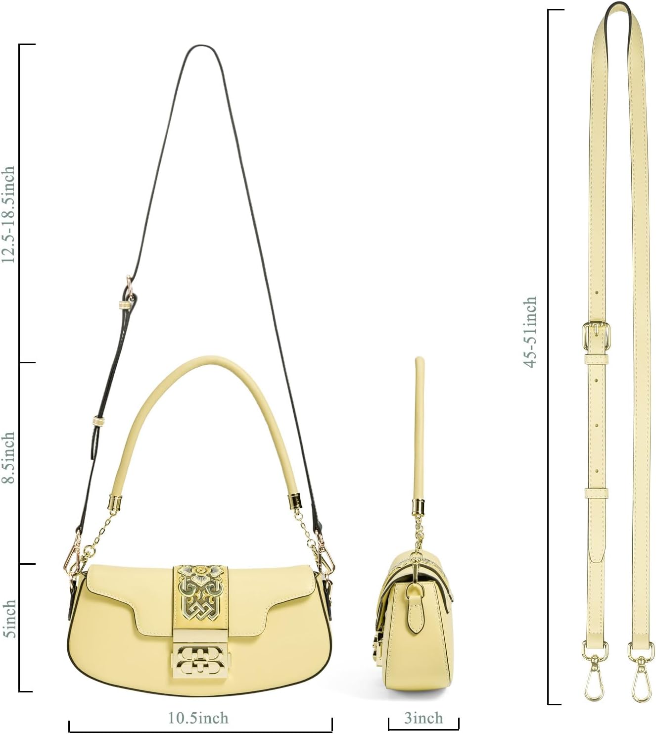 Genuine Leather Shoulder Bag for Women Hand Carved Painted Leather Clutch Saddle Bag Cute Hobo Tote Handbag Purse - Image 5