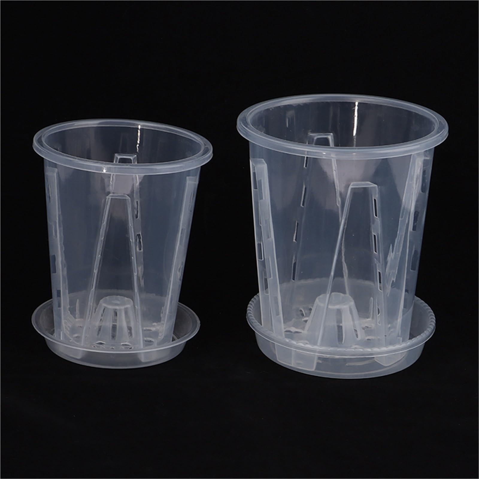 Przezroczyste plastikowe rośliny Przezroczyste doniczki na storczyki 5 szt. 10-14cm(14CM)