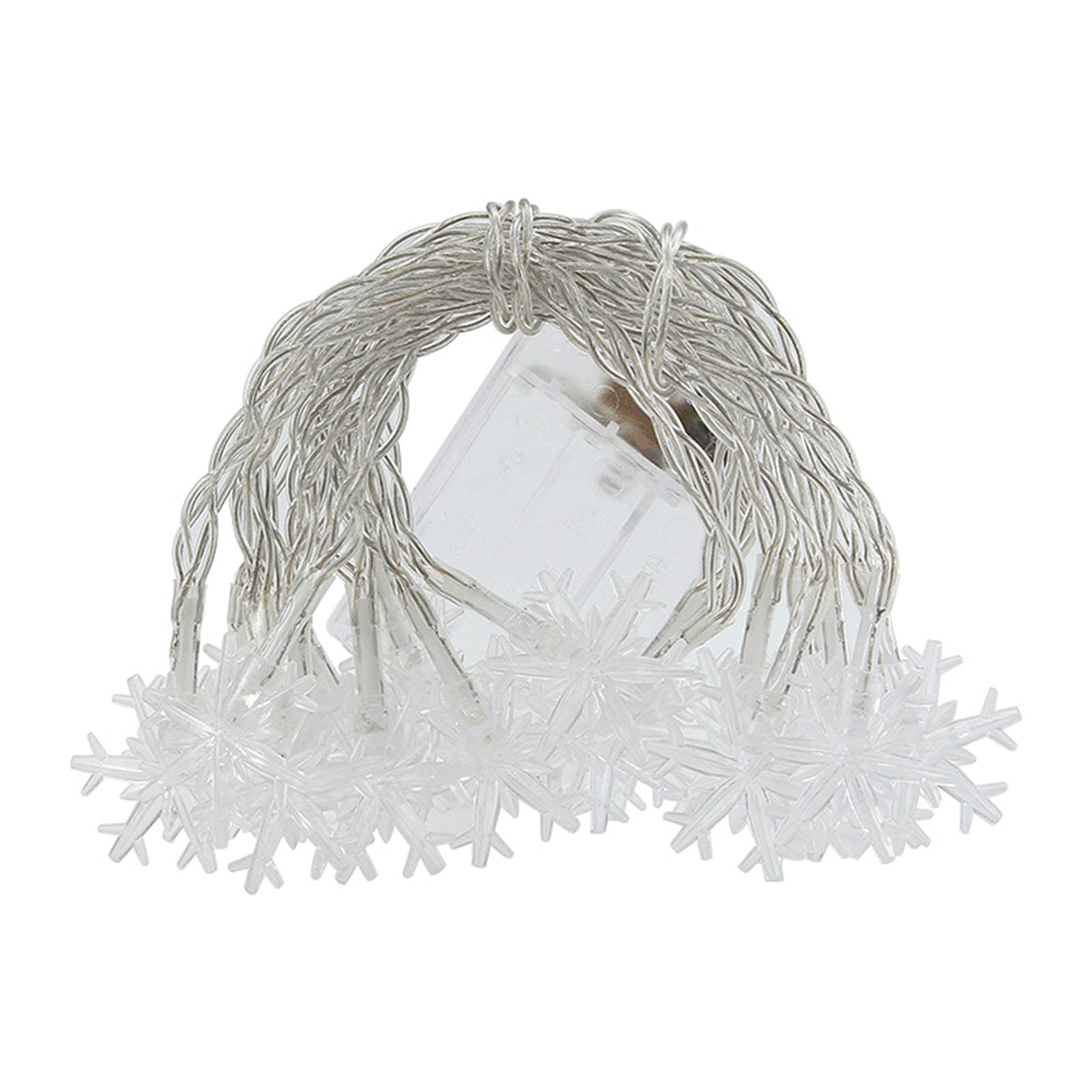 guirlandes lumineuses led flocon de neige, guirlandes lumineuses de décoration d'Halloween et de Noël, guirlandes lumineuses étanches, batterie, plug-in, méthodes d'alimentation multiples usb (prise d
