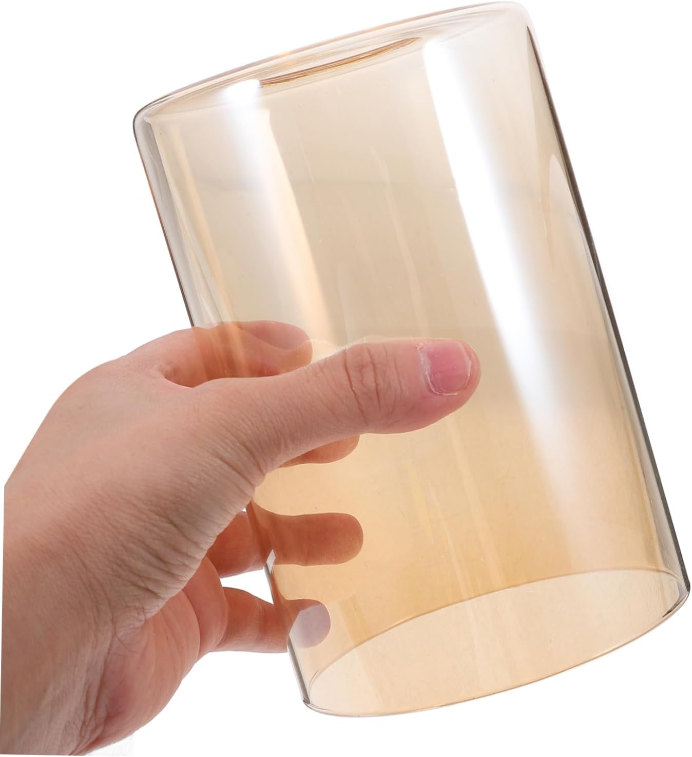 Angoily 3pcs Glass Lamp Shades Replacement Amber Wavy Lamp Shade Chandelier Decorative Lampshade for Home