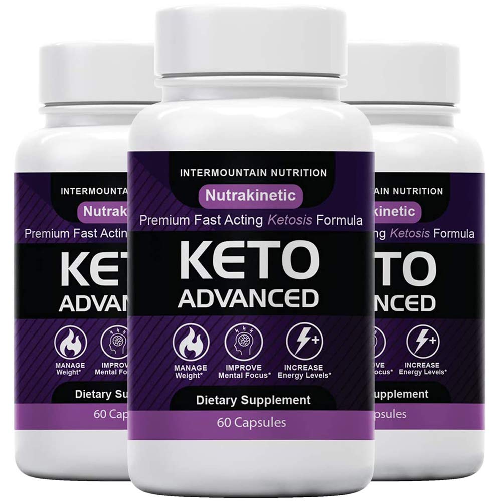 (3-Packs) NutraKinetic Keto, Nutra Kinetic Keto Pill, Keto Advanced, Go BHB Ketones, The Official Brand Ketosis Dietary Supplement