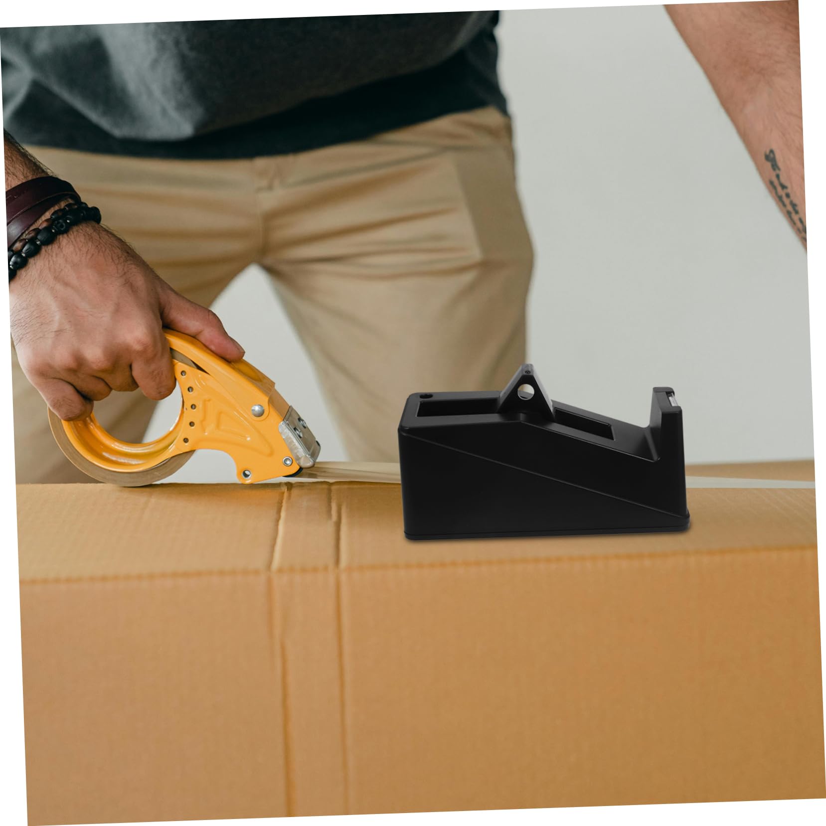 Tofficu Dispenser Per Nastro Adesivo Portatile Con Base Stabile Design Elegante e Funzione Di Taglio Rapido Per Ufficio e Casa