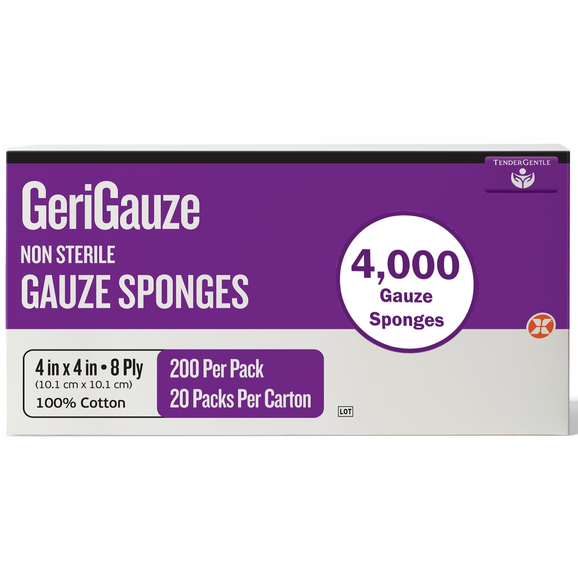 Amazon.com: 4x4 Gauze Pads 100% Cotton - Case of 4000 Non Sterile