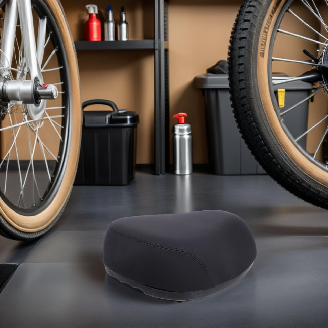 Wasserdichtes Vergrößertes Bike Sitzkissen Ergonomisch Geformt Atmungsaktiv und Stoßdämpfend Leichtes Fahrradsattelpolster für Komfortables Langstreckenradeln
