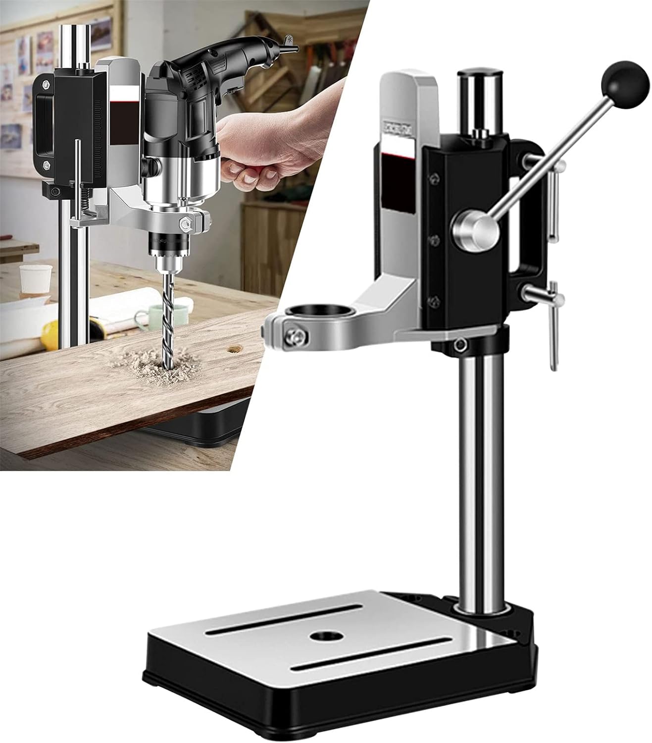 Drill Press Stand, Drill Press Stand Bench Top for Hand Drill