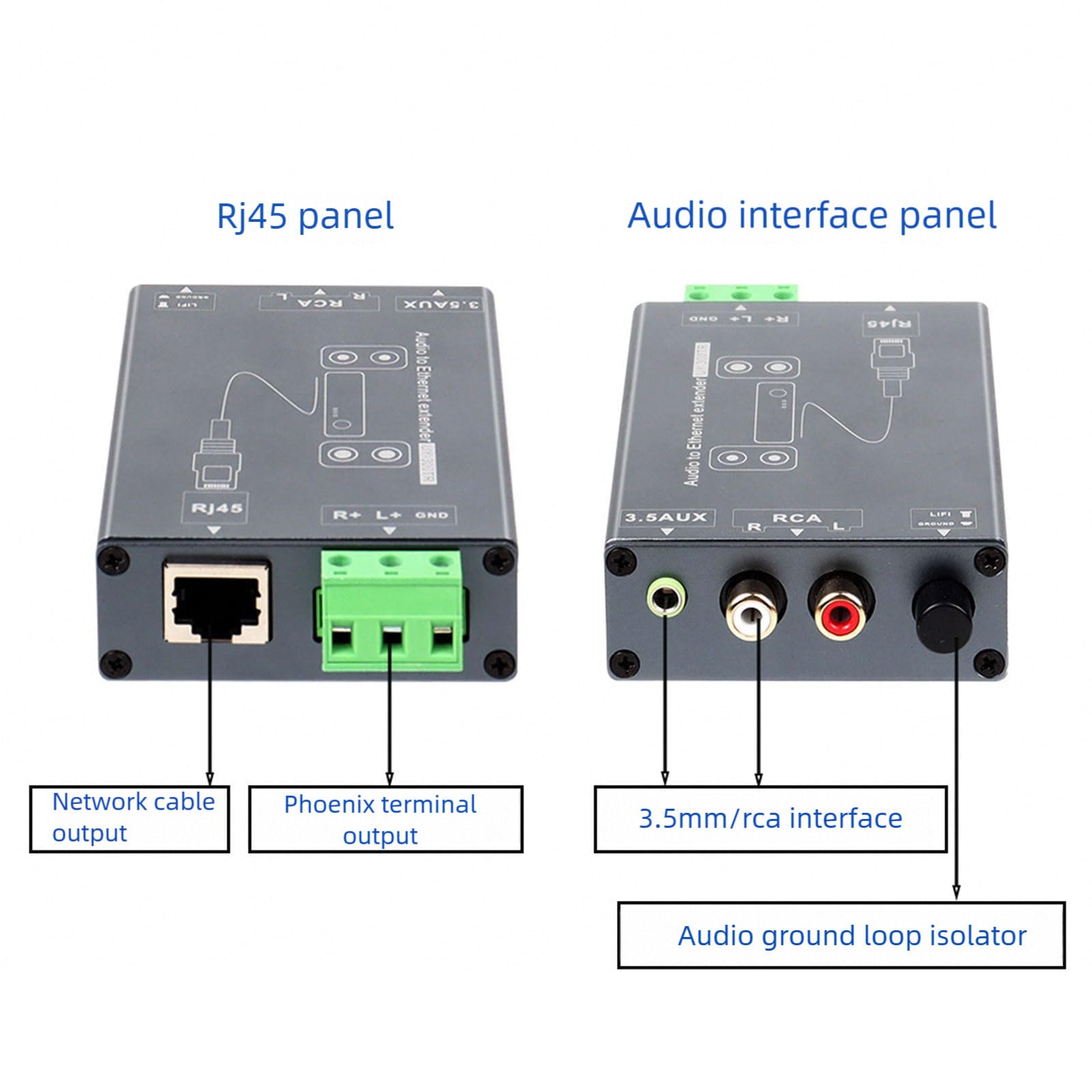 Cavo prolunga audio stereo Cat5e Cat6 da 3,5 mm a RCA per migliorare il suono dell'home theater, connettore per computer, lettore musicale, cavo lungo