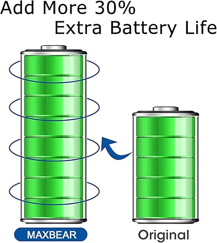 Miniatura 3 de MAXBEAR Gear S3 Frontier - Batería de repuesto de 450 mAh EB-BR760ABE para Samsung Gear S3 Frontier (SM-R760) y Gear S3 Classic, SM-R770, BR760,