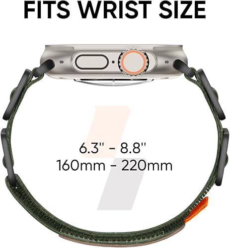 Miniatura 10 de Suitisbest Correa deportiva compatible con Apple Watch Ultra Band de 1.929 in, 1.772 in, 1.732 in, 1.654 in, para hombres, correa deportiva de