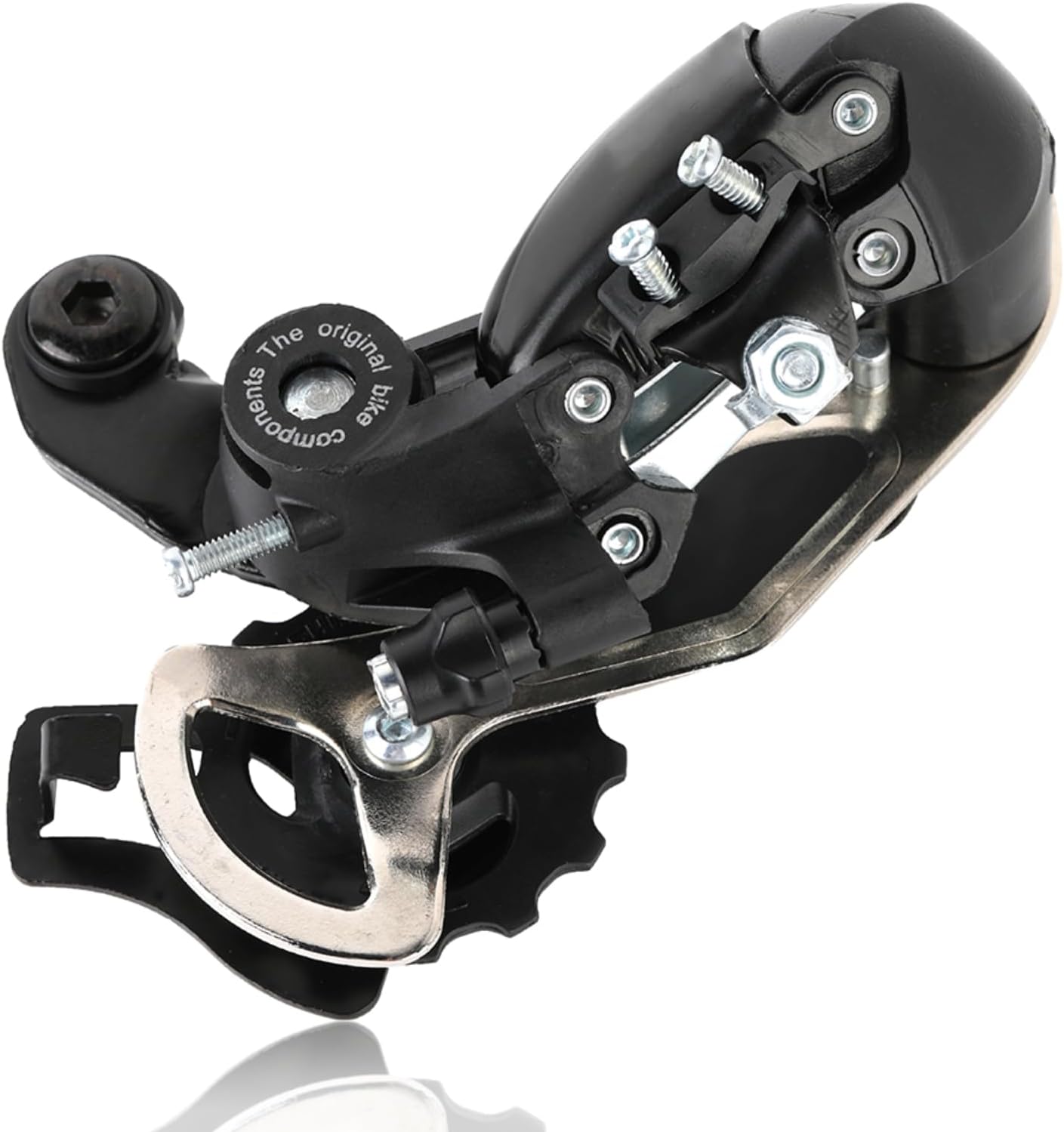 21/24 Speed Mountain Bike Rear Derailleur, Metal Gear Replacement Part | Smooth Shifting, Oversized Pulleys, Compatible with 6/7/8 Speed Powertrains, Easy to Install