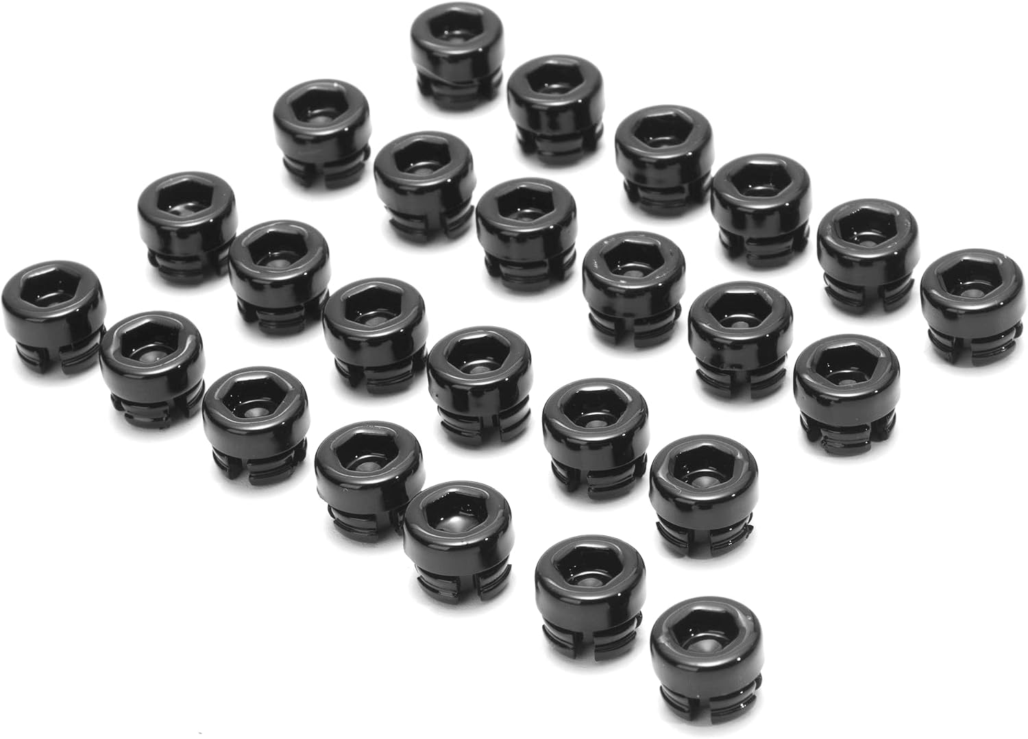 RTRHINOTUNING 50PCS 7.9mm/0.31in Decorative Nails Wheel/Rim Lip Rivets Nuts Replacement Rivets Bright Black Universal Wheel Spike Nuts Lip Rivets Nuts of 7.9mm/0.31in Hole
