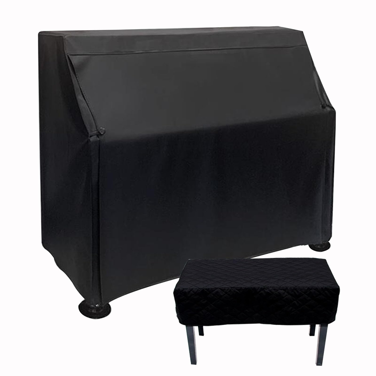 Housse de protection en cuir pour piano droit dans votre salon élégant et imperméable