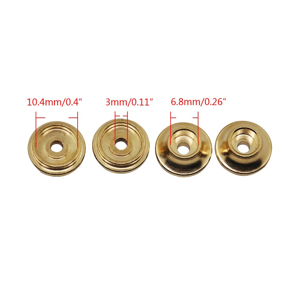 XUNJIAJIE 20G/Set Brass Spring Retainers Shock Cups for 1/10 RC Crawler Car TRX4 Upgrades Accessories, Gold, Small - Image 2