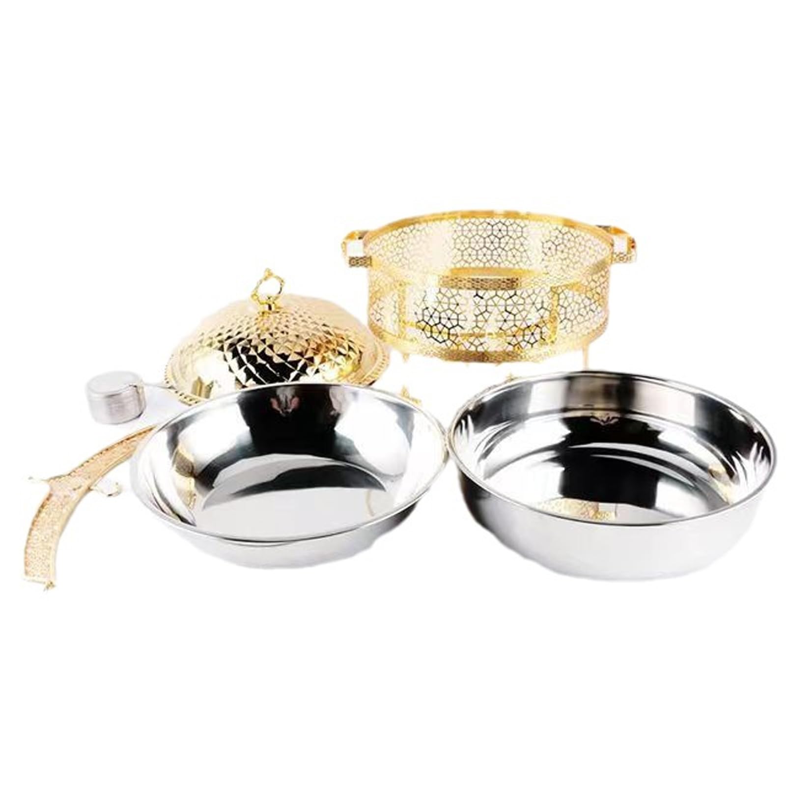 Server per Buffet in Acciaio Inossidabile con Contenitore per Alimenti Isolato, 6,0 L/8,0 L, Perfetto per Ristoranti E Hotel, B 6,0 L