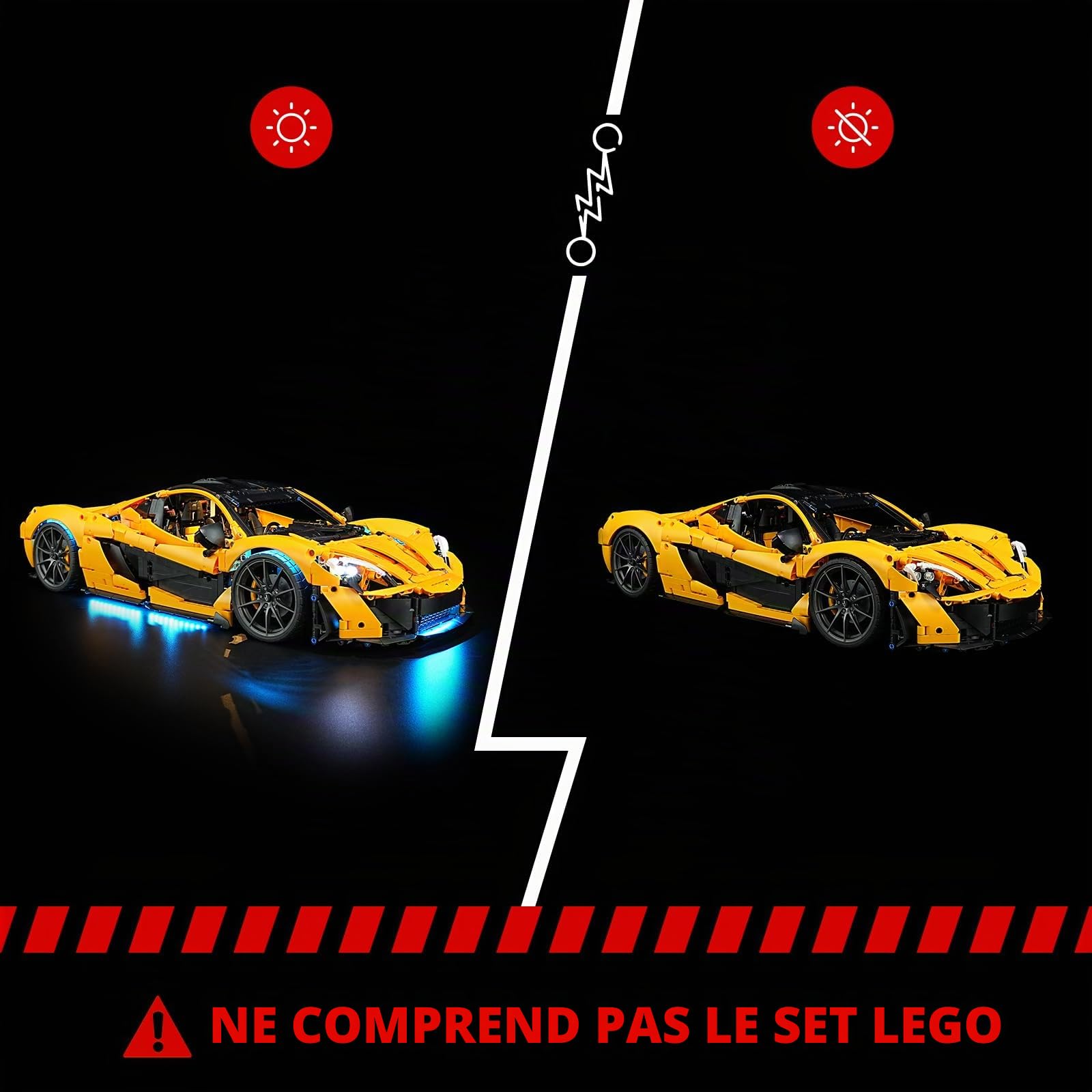 BRIKSMAX Kit d’éclairage à led pour LEGO Technic McLaren P1 - Compatible with Lego 42172 Blocs de construction Modèle- Pas inclure l’ensemble Lego
