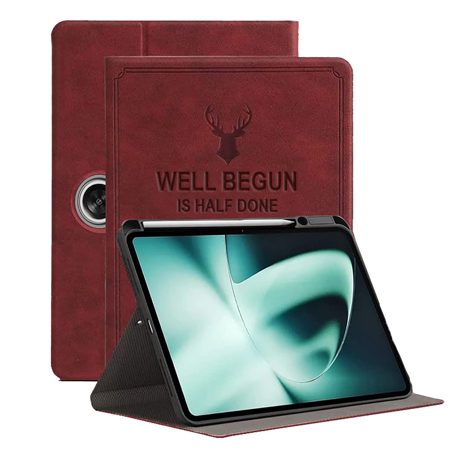 ProElite Cover for OnePlus Pad Cover with Pen Holder, Deer Multi Angle Flip Case Cover for OnePlus Pad 11.61 inch 2023, Support Auto Sleep Wake, Wine Red (Will NOT FIT OnePlus Pad GO) (B0C4F7L5JP) Amazon Price History, Amazon Price Tracker