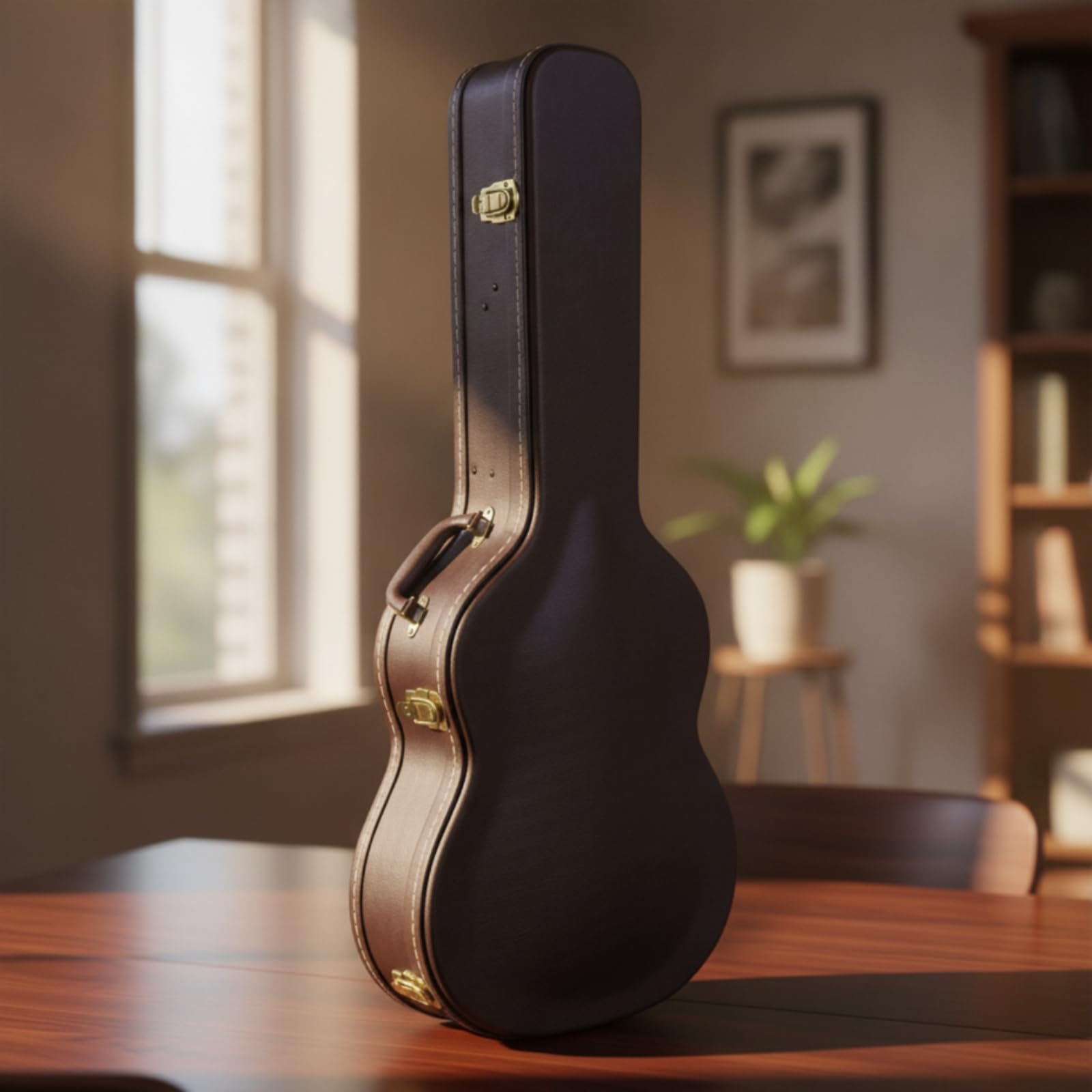 Baoblaze Custodia Chitarra Classica Custodia Rigida Valigetta Custodia Arcuata Astuccio Rettangolare Protezione Contro Polvere Urti E Sbalzi Ambientali Adatta