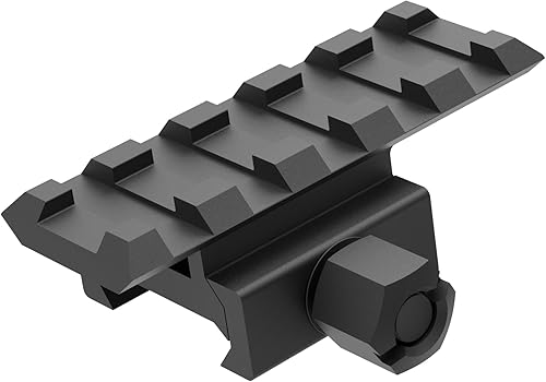 MT050-5 - Soporte elevador Picatinny de perfil bajo con 5 ranuras de 0.5 pulgadas, montaje elevador de riel transparente para puntos rojos, visores,