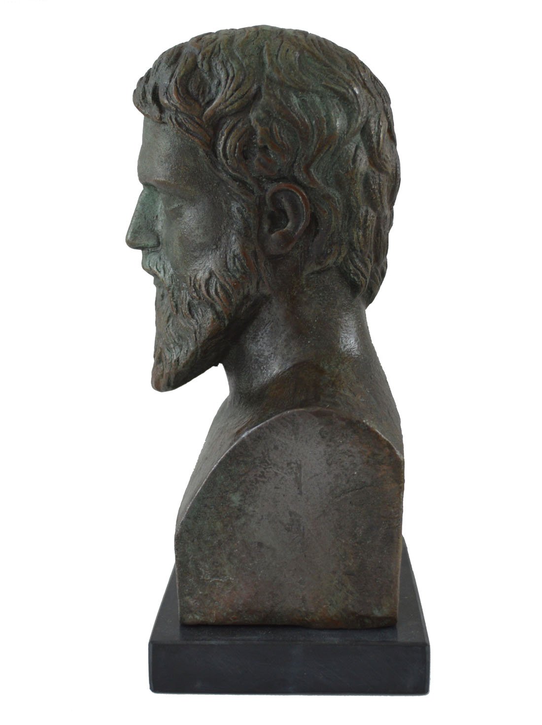 Estia Creations Busto Platón con Efecto Color Bronce - Filósofo Griego Estudiante de Sócrates - Platonas