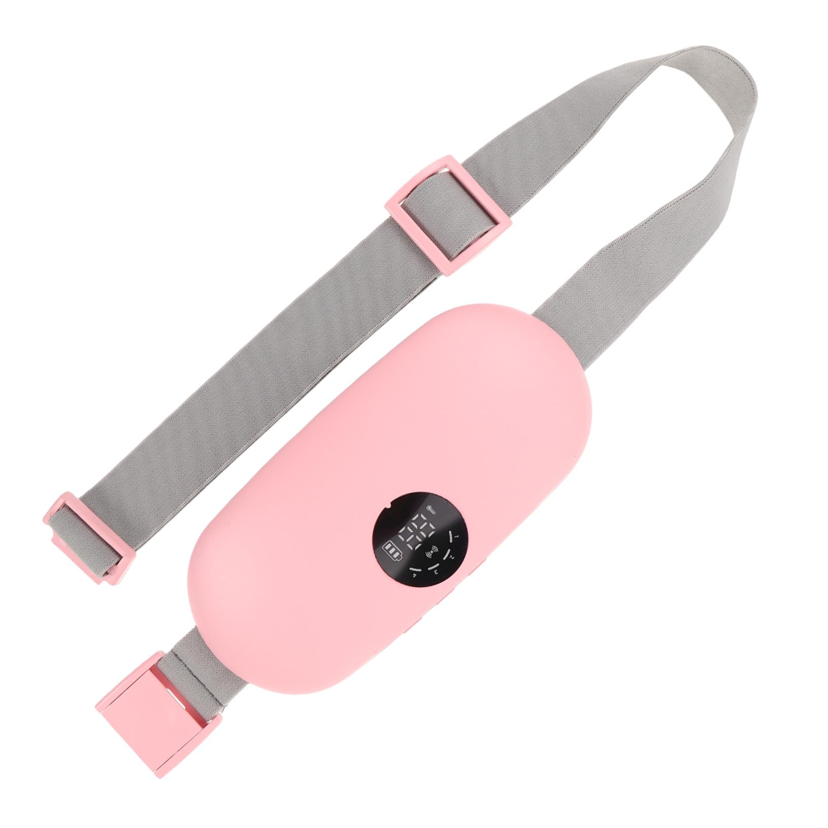 BESTYASH Cinturón Calentador de Cintura Menstrual Portátil 1 Unidad con Masajeador Lumbar y Ajuste de Calor Rápido para Alivio Abdominal en Periodos Femeninos Rosa