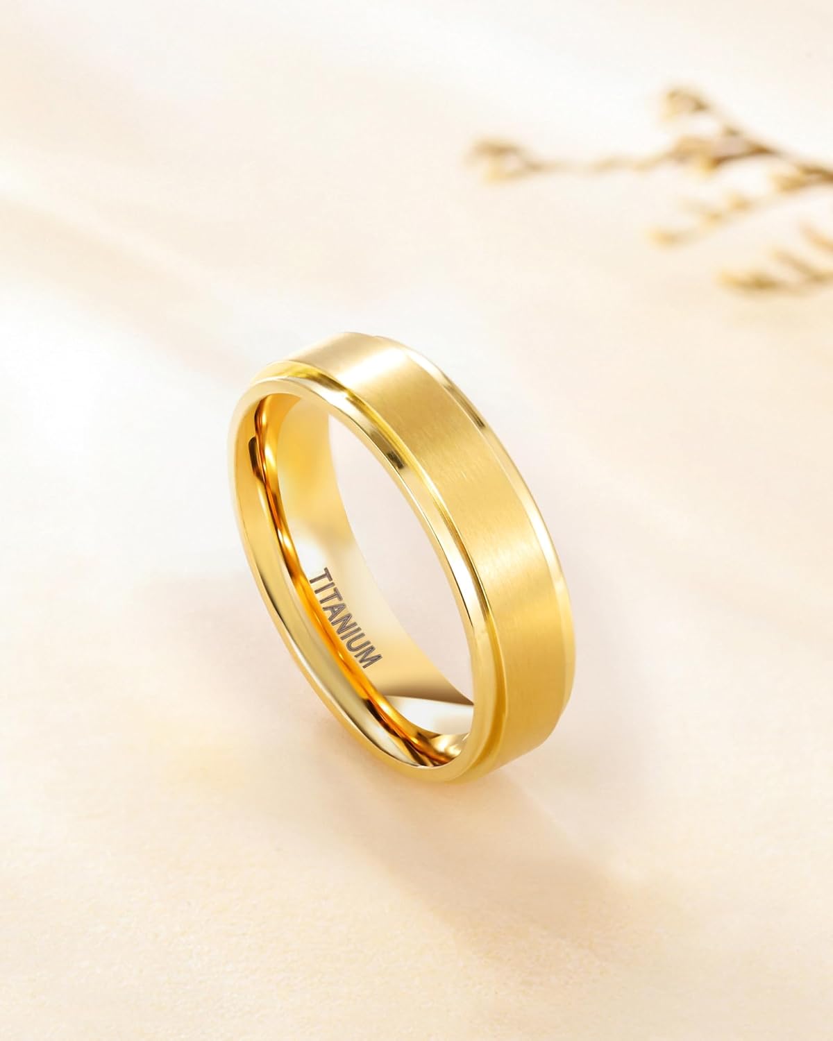 TIGRADE 4mm 6mm 8mm 10mm Titanium Rings Black/Silver/Gold Wedding Band Matte Comfort Fit for Men Women Size 3-15 - Image 2