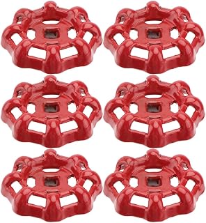 Square Broach Faucet Handle 6pcs Wheel Handle Shutoff Durable for Faucet Water Pipe