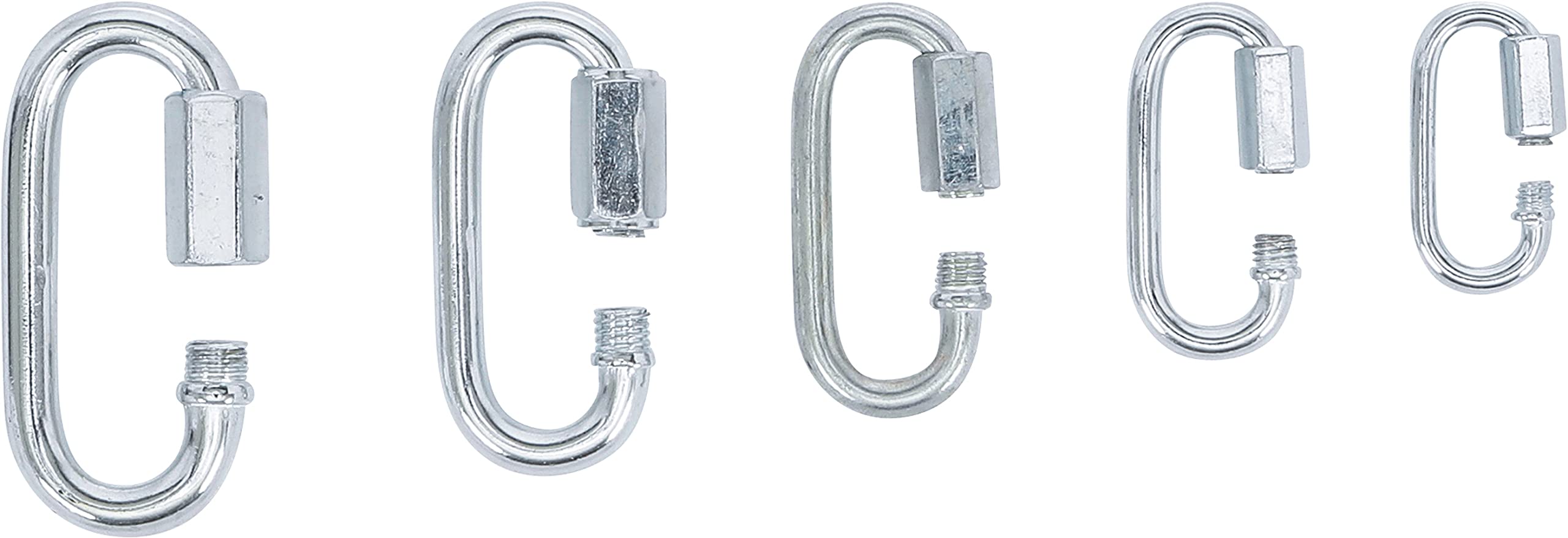 BGS 8078 | Surtido de mosquetones con tornillo | 20 piezas