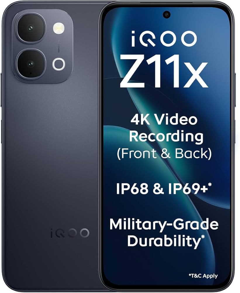 iQOO Z11x 5G (Titan Black, 8GB RAM, 256 GB Storage) | Dimensity