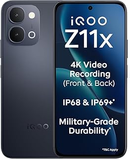 iQOO Z11x 5G (Titan Black, 8GB RAM, 256 GB Storage) | Dimensity 7400-Turbo Processor | 7200 mAh Battery | 4K Video Recordi Price In India