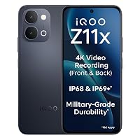 iQOO Z11x 5G Titan Black Smartphone 256 GB 8 GB RAM Android 16 OriginOS 6.0