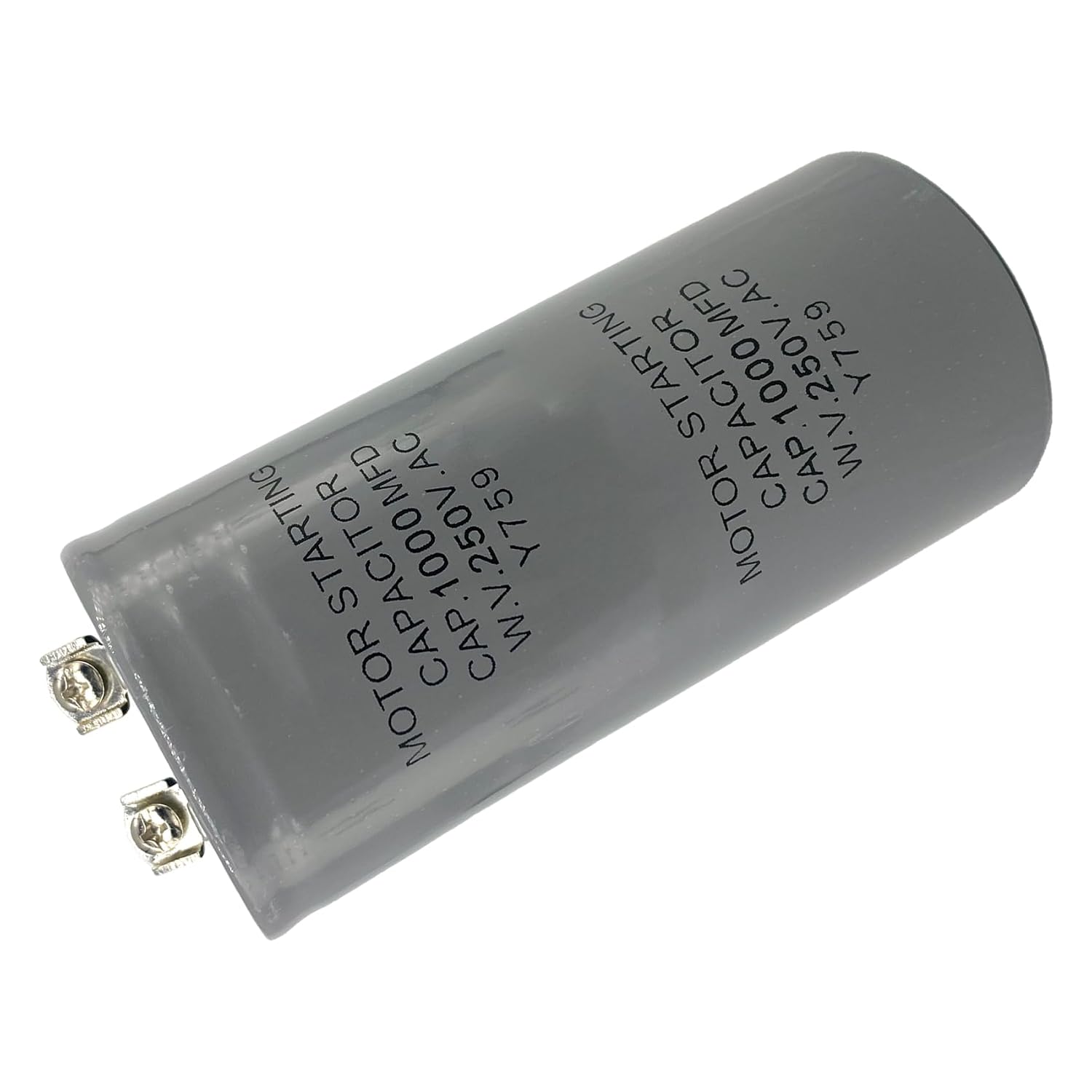 CD60 Capacitors 1000uF/MFD 250VAC (2-Pack) for Air Conditioning Units, Compressors, Pumps, HVAC Systems, and Electric Motors