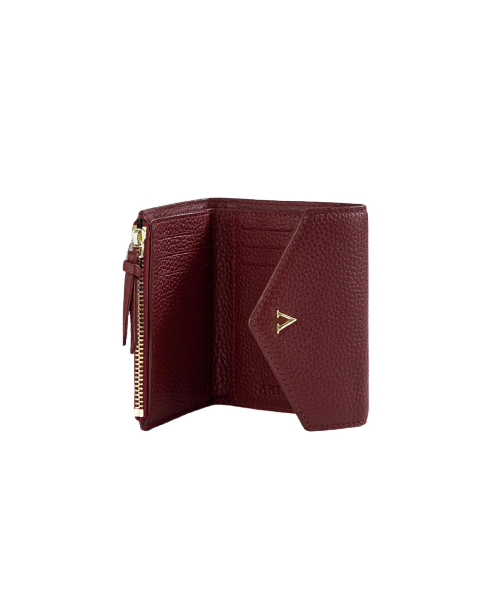 Elena Women's Wallet – Flap Closure with Multiple Card Slots, Spicy Red-image-3