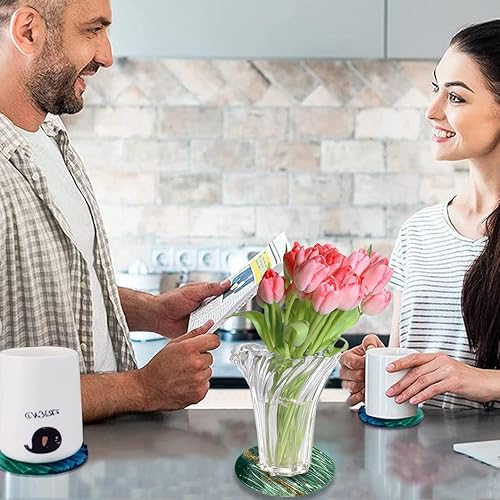 Miniatura 3 de Rolin Roly Molde de bandeja redonda de resina, molde de silicona ondulada, soporte para joyas, moldes de epoxi, moldes de fundición para frutas,