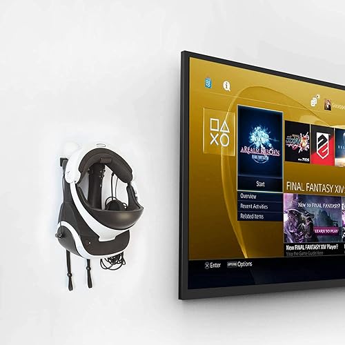 Miniatura 7 de Monzlteck Wall Mount Holder for PSVRPlaystation VR Headset Move Controllers HolderSpace Saving