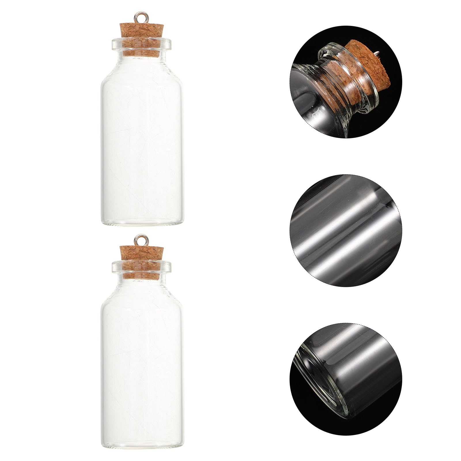 Mini Bottiglie di Vetro Decorative 43 Pezzi 20ml con Tappi