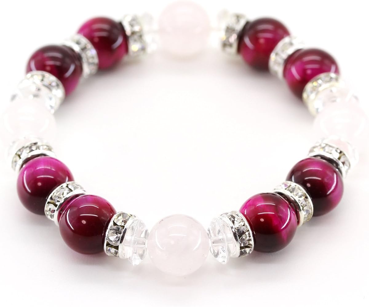 大玉♡恋愛運アップ♡ストロベリークォーツとサーモンピンクサゲの