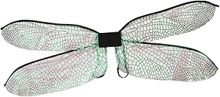 Harilla Dragonfly Wing Play Playing Elf Cosplay para Carnival Holiday Fiesta de cumpleaños, Negro