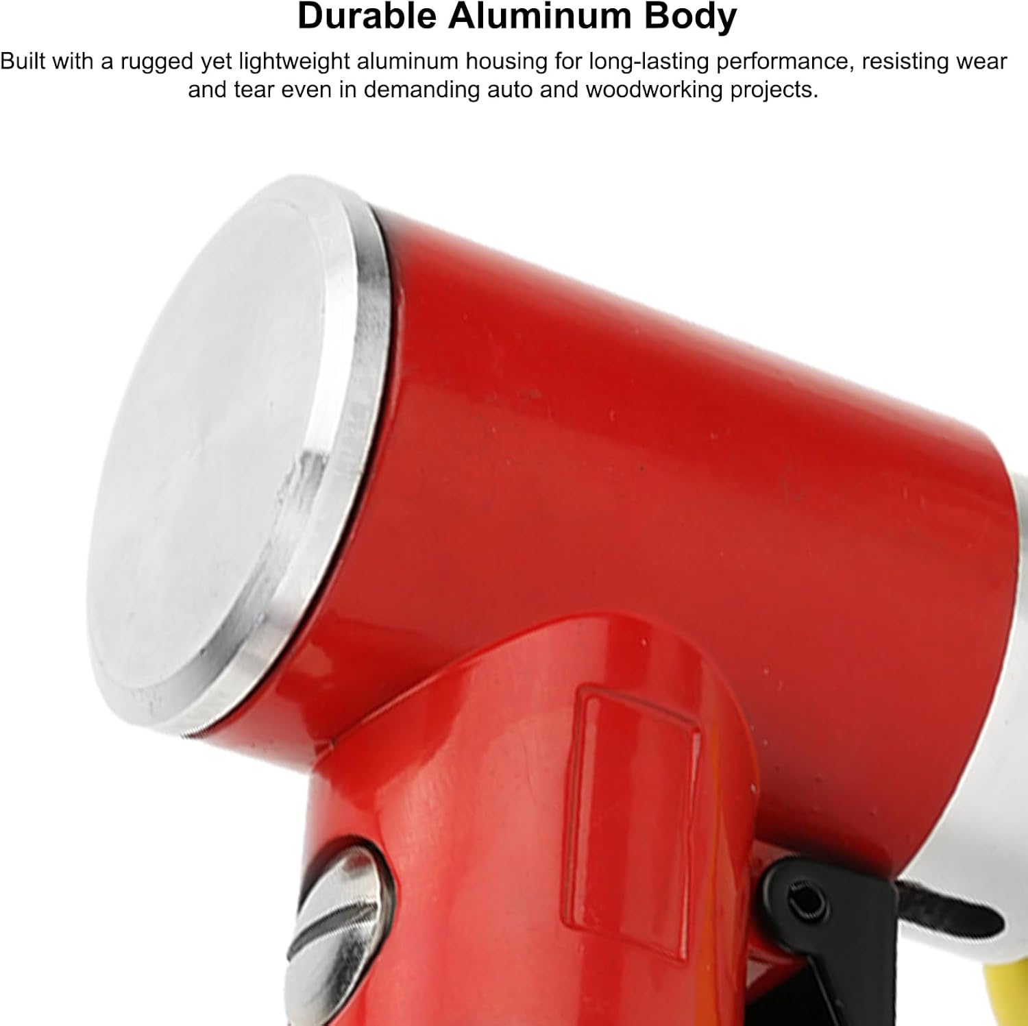 7" Compact Air Random Orbital Sander, with 2"/3" Sanding Pads, Variable Speed Control, Rear Exhaust, with Silencer, for Car Auto Body Metal Polishing
