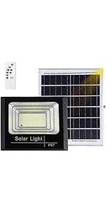 Faretto Solare 500W Esterno Con Sensore Movimento - Illuminazione LED Autoalimentata, Impermeabile IP66