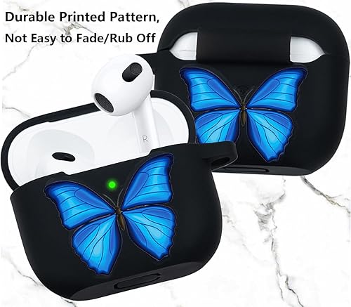 Miniatura 2 de Funda de silicona para Airpods de 3 generación 2021, funda flexible y suave floral para Air Pod 3 mujeres y niñas, piel para Apple AirPods 3 con