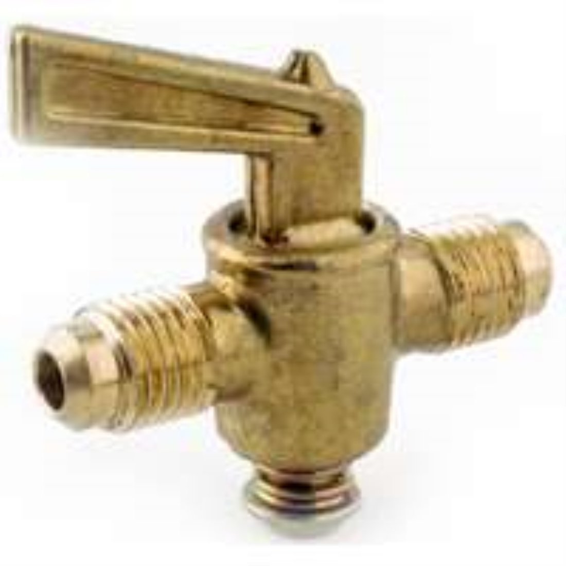 Brass 3/8" Flare Two-Way Shut-Off Valve – Durable & Vibration Resistant