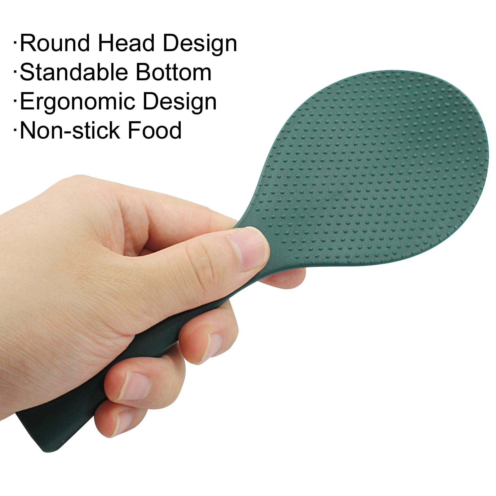 Hitefu Cuillère à Riz Antiadhésive – Cuillère à Riz Sur Pied