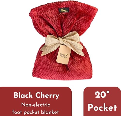 Miniatura 2 de PediPocket - Manta patentada con bolsillo para pies de 50 x 70 pulgadas con bolsillo de 20 pulgadas de profundidad, manta de felpa aterciopelada de