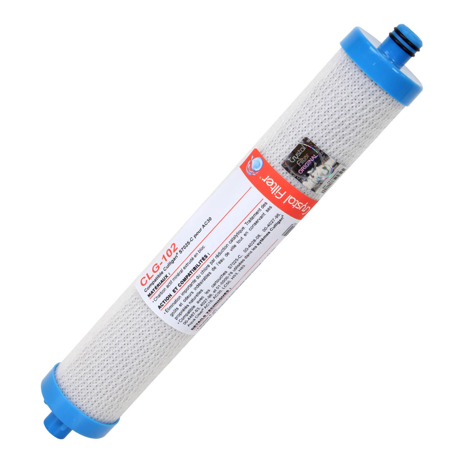 Cartouches compatibles AC30 - Pack sédiment + charbon + post-charbon 3/8" - Crystal Filter®