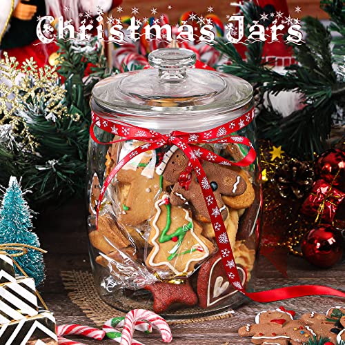 Folinstall Wide Mouth Apothecary Jar With Lid, 0.5 Gallon Glass Jar For Kitchen Storage And Laundry Room Organization, 72 Oz Clear Glass Container For Cookie, Candy, Sugar, Flour, Nuts #TOP6