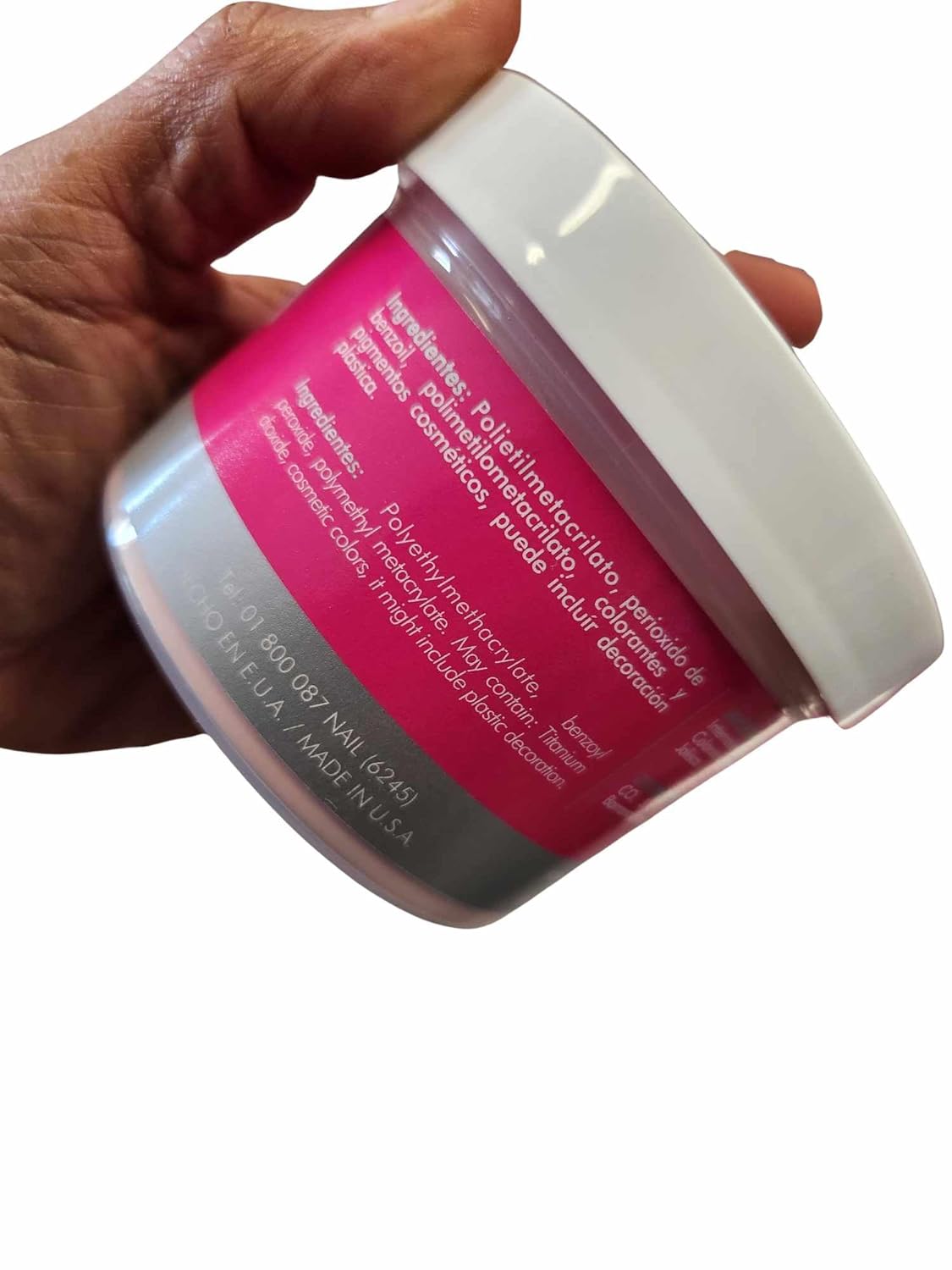 Acrylic Cover Pastel Rose 7oz polymer powder